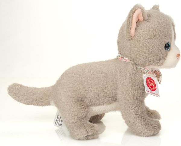 Produktbild: Teddy Hermann 918417 - Babykatze grau, 24 cm, Pl&uuml;schtier
