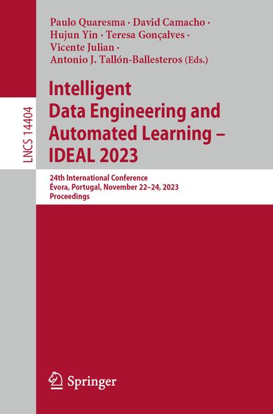 Produktbild: Intelligent Data Engineering and Automated Learning &ndash; IDEAL 2023