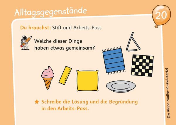Produktbild: Die kleine Mathe-Knobel-Kartei &ndash; Klasse 3/4