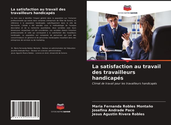 Produktbild: La satisfaction au travail des travailleurs handicap&eacute;s
