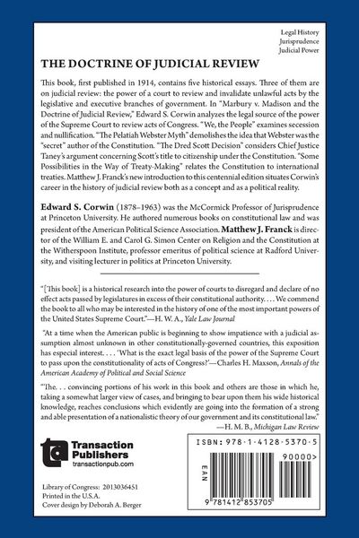 Produktbild: The Doctrine of Judicial Review
