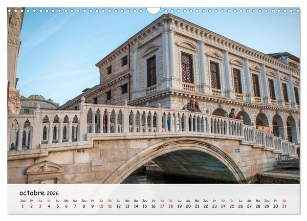 Produktbild: Venise - Un hommage imag&eacute; &agrave; la magie v&eacute;nitienne (Calendrier mural 2026 DIN A3 vertical), CALVENDO calendrier mensuel