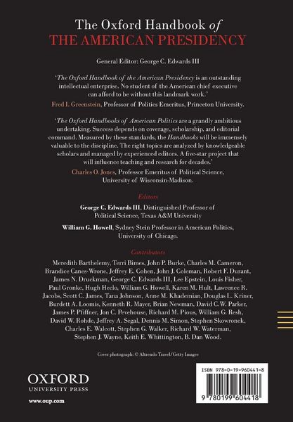 Produktbild: The Oxford Handbook of the American Presidency