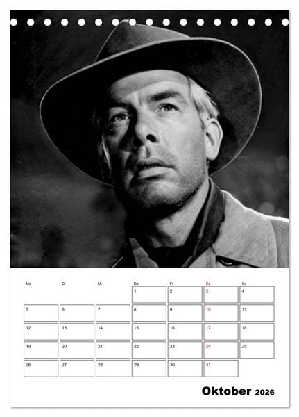 Produktbild: Leinwandhelden. Unvergessene Filmstars (Tischkalender 2026 DIN A5 hoch), CALVENDO Monatskalender