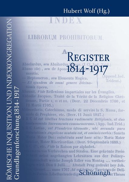 Produktbild: R&ouml;mische Inquisition und Indexkongregation. Grundlagenforschung: 1814-1917
