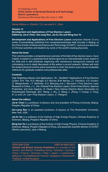 Produktbild: Development and Applications of Free Electron Lasers