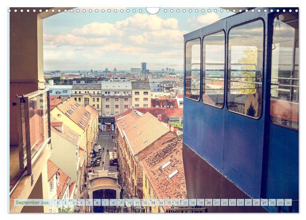 Produktbild: Zagreb - Kroatiens zauberhafte Hauptstadt (Wandkalender 2026 DIN A3 quer), CALVENDO Monatskalender