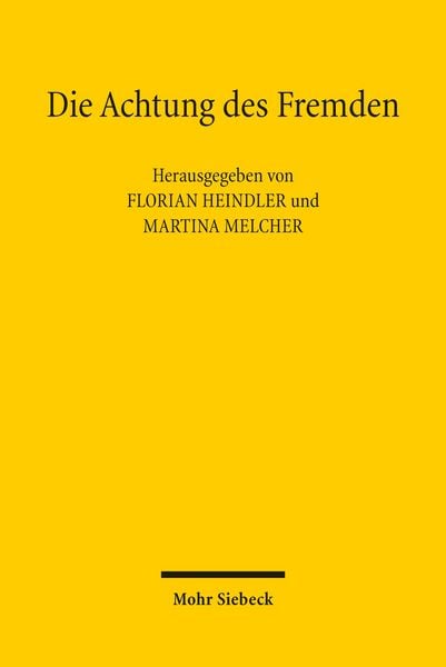 Produktbild: Die Achtung des Fremden