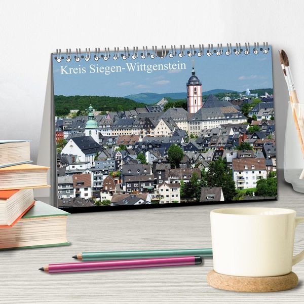 Produktbild: Kreis Siegen-Wittgenstein (Tischkalender 2026 DIN A5 quer), CALVENDO Monatskalender