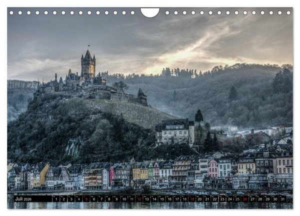 Produktbild: Mosel Impressionen Mystische Burgen und magische Orte (Wandkalender 2026 DIN A4 quer), CALVENDO Monatskalender