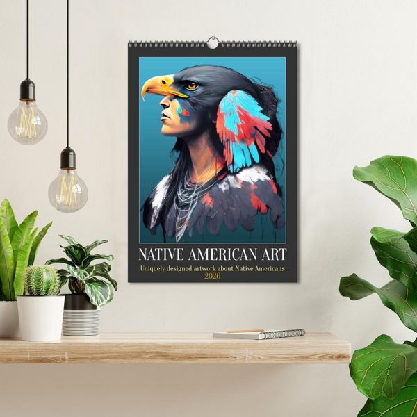Produktbild: Native American Art (Wall Calendar 2026 DIN A3 portrait), CALVENDO 12 Month Wall Calendar