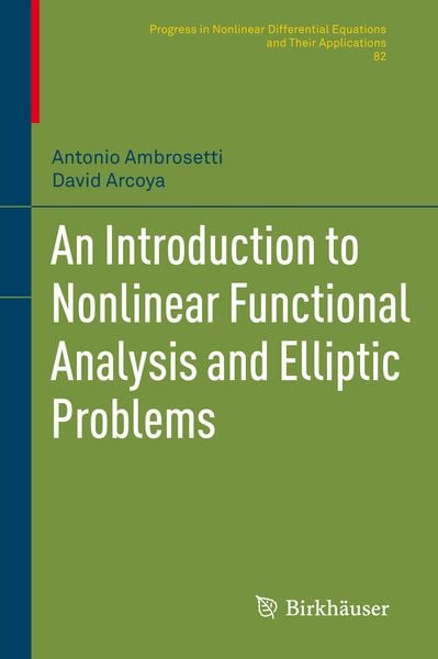 Produktbild: An Introduction to Nonlinear Functional Analysis and Elliptic Problems