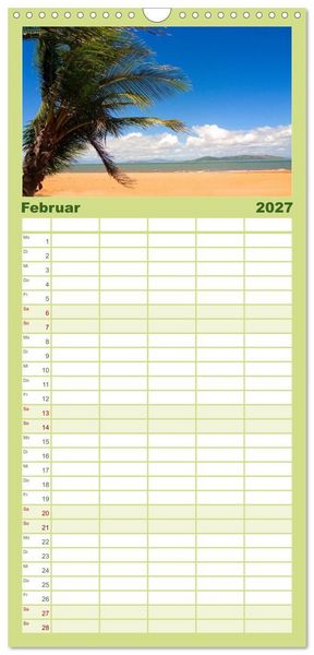 Produktbild: Familienplaner 2027 - Australien mit 5 Spalten (Wandkalender, 21 x 45 cm) CALVENDO