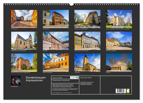 Produktbild: Sondershausen Impressionen (Wandkalender 2026 DIN A2 quer), CALVENDO Monatskalender