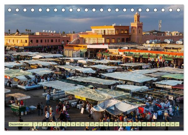 Produktbild: M&auml;rkte der Welt - fotografische Impressionen von M&auml;rkten ber&uuml;hmter St&auml;dte (Tischkalender 2027 DIN A5 quer), CALVENDO Monatskalender