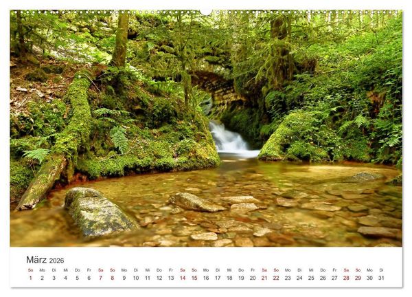 Produktbild: Wasser bewegt - Wasserf&auml;lle und Stromschnellen (hochwertiger Premium Wandkalender 2026 DIN A2 quer), Kunstdruck in Hochglanz