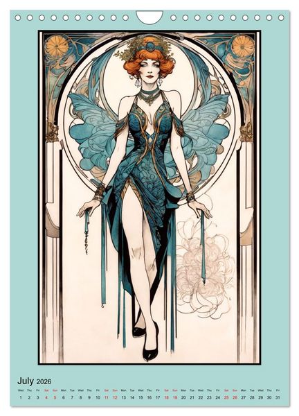 Produktbild: Women's Images of the Belle &Eacute;poque (Wall Calendar 2026 DIN A4 portrait), CALVENDO 12 Month Wall Calendar