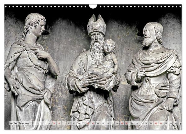 Produktbild: Lumi&egrave;re de cath&eacute;drale (Calendrier mural 2026 DIN A3 vertical), CALVENDO calendrier mensuel