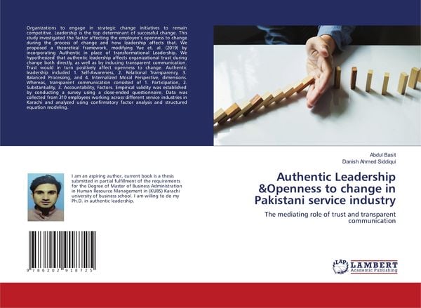 Produktbild: Authentic Leadership &Openness to change in Pakistani service industry
