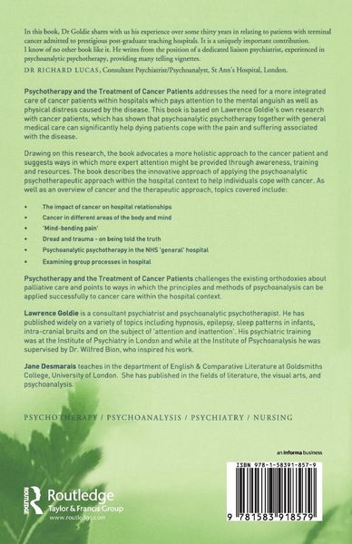 Produktbild: Psychotherapy and the Treatment of Cancer Patients