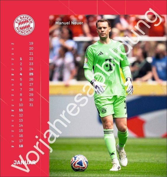 Produktbild: FC Bayern M&uuml;nchen Postkartenkalender 2027