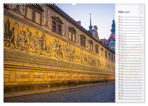 Produktbild: Dresden an der Elbe - Der Planer (hochwertiger Premium Wandkalender 2027 DIN A2 quer), Kunstdruck in Hochglanz