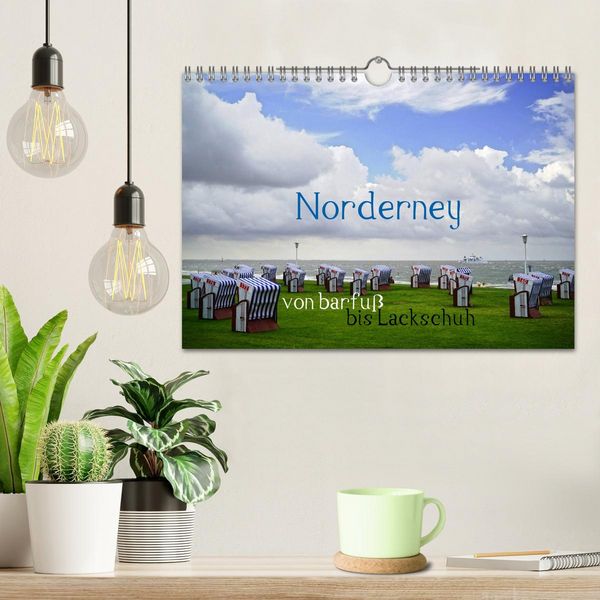 Produktbild: Norderney - von barfu&szlig; bis Lackschuh (Wandkalender 2026 DIN A4 quer), CALVENDO Monatskalender