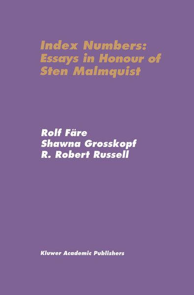 Produktbild: Index Numbers: Essays in Honour of Sten Malmquist