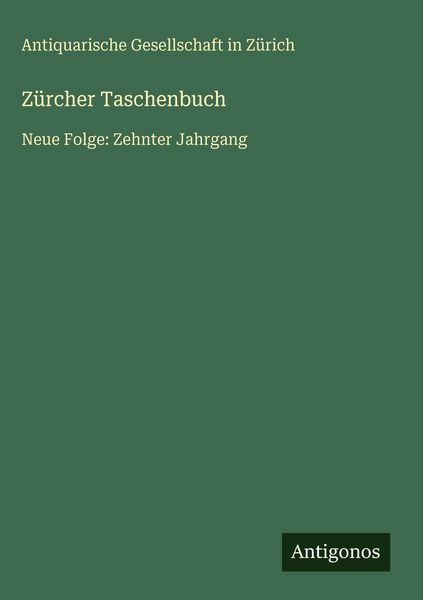 Produktbild: Z&uuml;rcher Taschenbuch