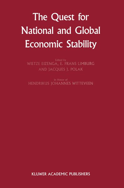 Produktbild: The Quest for National and Global Economic Stability