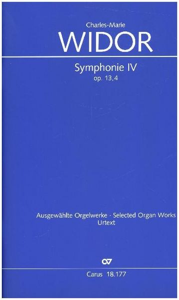 Produktbild: Symphonie pour Orgue No. IV, Partitur