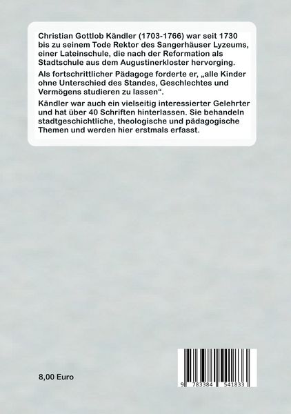 Produktbild: Christian Gottlob K&auml;ndler (1703-1766)