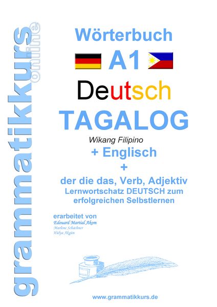 Produktbild: W&ouml;rterbuch Deutsch - Tagalog - Englisch A1