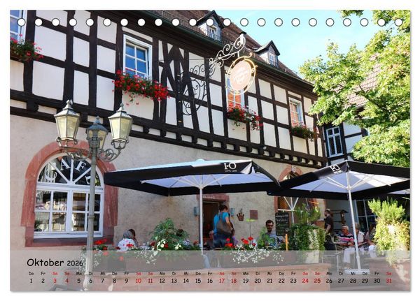 Produktbild: Fachwerkromantik in Hofheim am Taunus (Tischkalender 2026 DIN A5 quer), CALVENDO Monatskalender