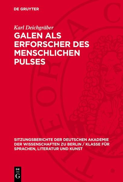 Produktbild: Galen als Erforscher des menschlichen Pulses