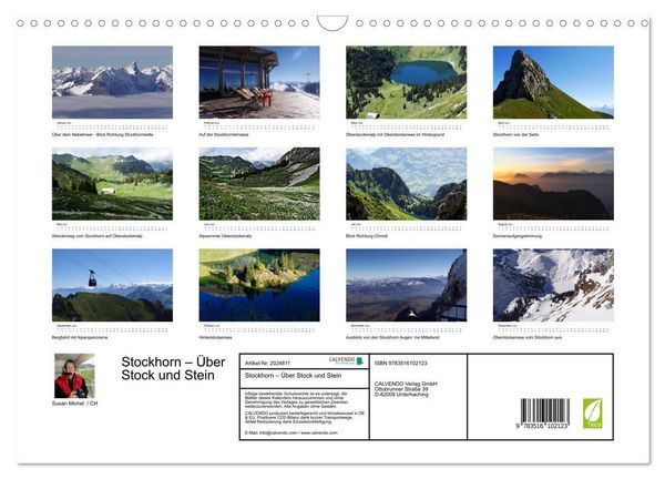 Produktbild: Stockhorn &ndash; &Uuml;ber Stock und Stein (Wandkalender 2026 DIN A3 quer), CALVENDO Monatskalender