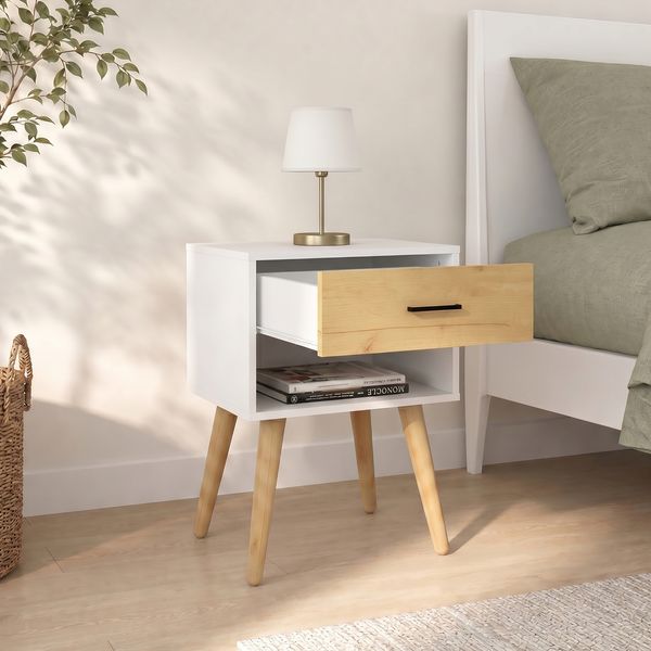Produktbild: Nachttisch mit Schublade 45x30x56 cm Singol XL