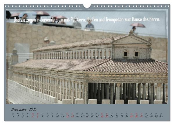 Produktbild: Mit der Bibel in der Hand durch das Heilige Land - Jerusalem (Wandkalender 2026 DIN A3 quer), CALVENDO Monatskalender