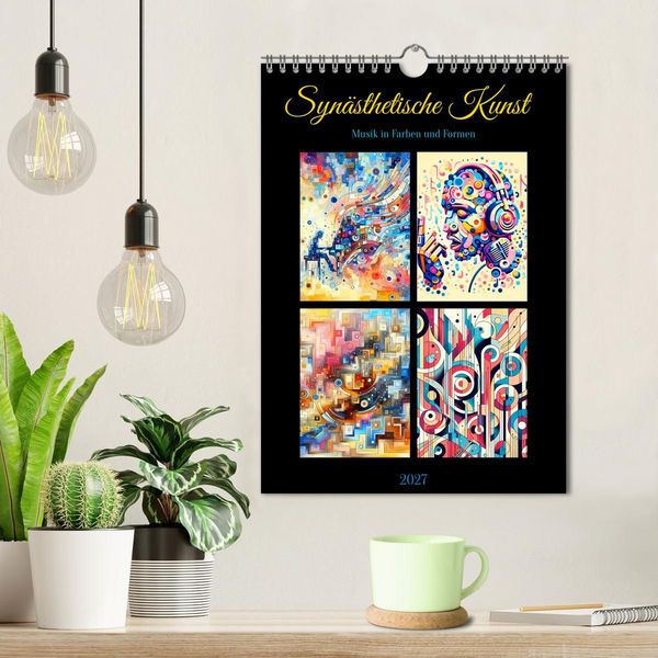 Produktbild: Syn&auml;sthetische Kunst - Musik in Farben und Formen (Wandkalender 2027 DIN A4 hoch), CALVENDO Monatskalender