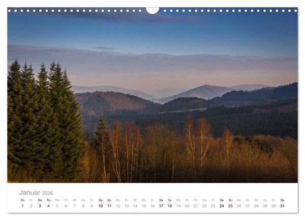 Produktbild: Sauerl&auml;nder Berge (Wandkalender 2026 DIN A3 quer), CALVENDO Monatskalender