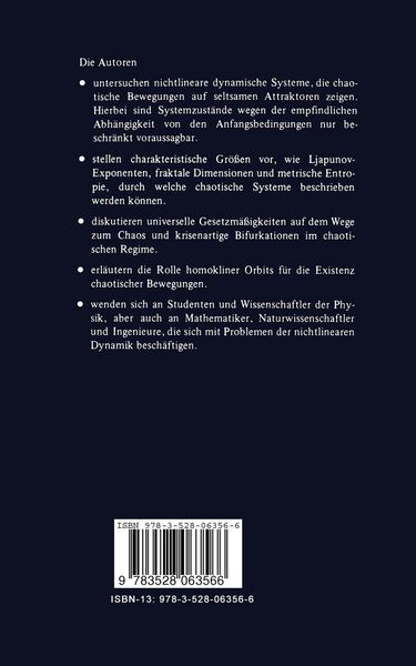 Produktbild: Chaos in dissipativen Systemen