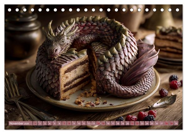 Produktbild: Sweet Wonders. Fantastische Tortenkreationen (Tischkalender 2026 DIN A5 quer), CALVENDO Monatskalender