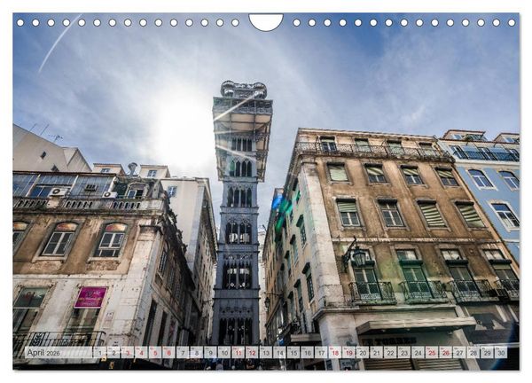Produktbild: Lissabon Stadtansichten (Wandkalender 2026 DIN A4 quer), CALVENDO Monatskalender
