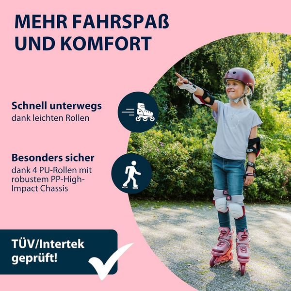 Produktbild: HUDORA 28244 - Inline Skates, Mia 2.0, pixie, Gr. 29-32