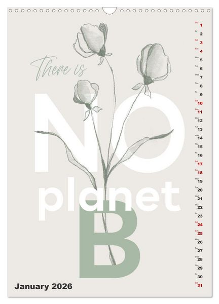 Produktbild: Love your planet (Wall Calendar 2026 DIN A3 portrait), CALVENDO 12 Month Wall Calendar