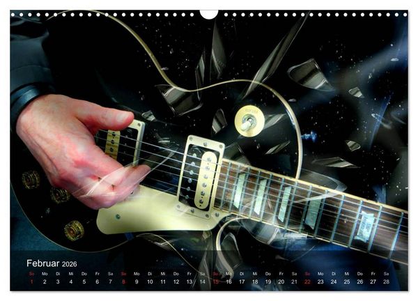 Produktbild: Rockgitarren Power (Wandkalender 2026 DIN A3 quer), CALVENDO Monatskalender