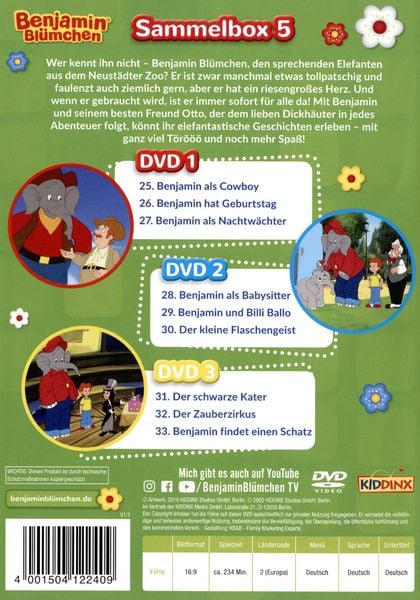 Produktbild: Benjamin Bl&uuml;mchen - Box 5 [3 DVDs]