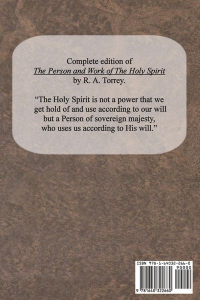 Produktbild: The Person and Work of The Holy Spirit