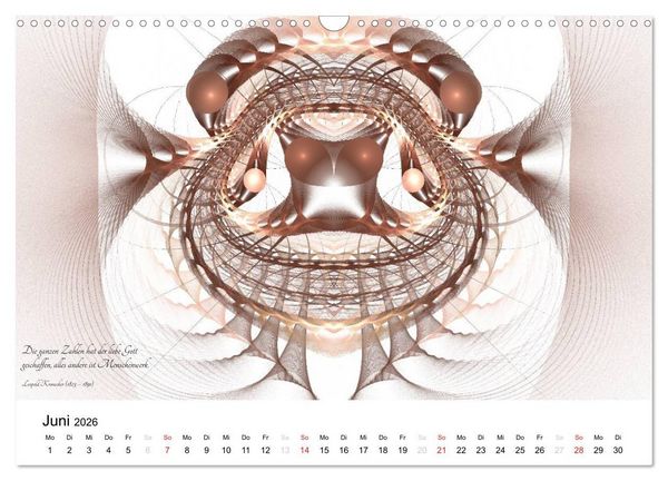 Produktbild: Mathematik - Grafiken und Zitate 2026 (Wandkalender 2026 DIN A3 quer), CALVENDO Monatskalender