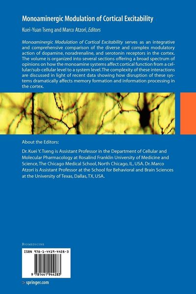 Produktbild: Monoaminergic Modulation of Cortical Excitability